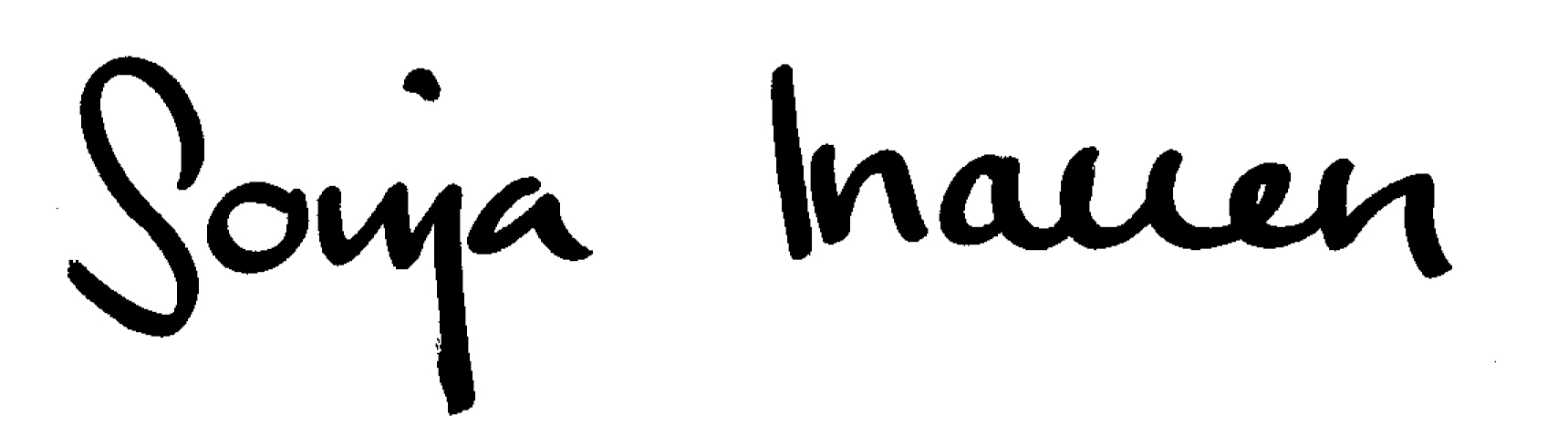 Unterschrift Sonja Inauen